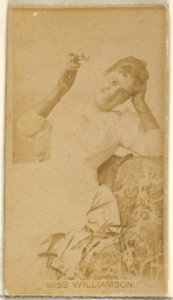 Miss Williamson, from the Actors and Actresses series (N45, Type 8) for Virginia Brights Cigarettes MET DP831657
