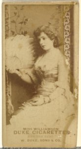 Miss Williamson, from the Actors and Actresses series (N145-7) issued by Duke Sons & Co. to promote Duke Cigarettes MET DP840541