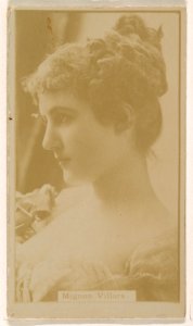 Mignon Villars, from the Actresses series (N245) issued by Kinney Brothers to promote Sweet Caporal Cigarettes MET DP859793