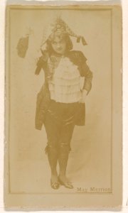 May Merrion, from the Actresses series (N245) issued by Kinney Brothers to promote Sweet Caporal Cigarettes MET DP859126