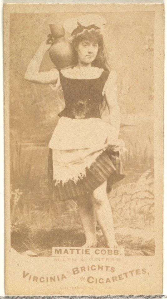 Mattie Cobb, from the Actors and Actresses series (N45, Type 1) for Virginia Brights Cigarettes MET DP829376