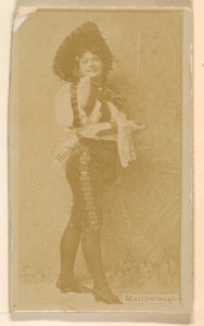 Miss Marlborough, from the Actresses series (N245) issued by Kinney Brothers to promote Sweet Caporal Cigarettes MET DP859048