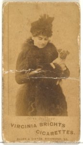 Miss Willett, from the Actors and Actresses series (N45, Type 1) for Virginia Brights Cigarettes MET DP830107