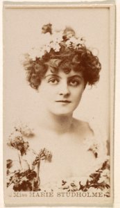 Miss Marie Studholme, from the Actresses series (N245) issued by Kinney Brothers to promote Sweet Caporal Cigarettes MET DP859651
