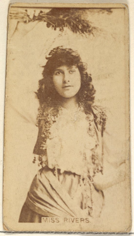 Miss Rivers, from the Actors and Actresses series (N45, Type 8) for Virginia Brights Cigarettes MET DP831599