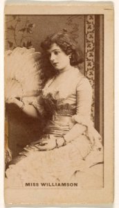 Miss Williamson, from the Actresses series (N245) issued by Kinney Brothers to promote Sweet Caporal Cigarettes MET DP859874