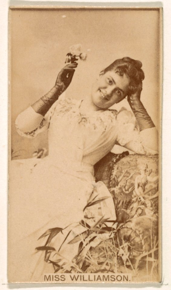 Miss Williamson, from the Actresses series (N245) issued by Kinney Brothers to promote Sweet Caporal Cigarettes MET DP859877