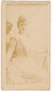 Miss Wade, from the Actresses series (N245) issued by Kinney Brothers to promote Sweet Caporal Cigarettes MET DP859814