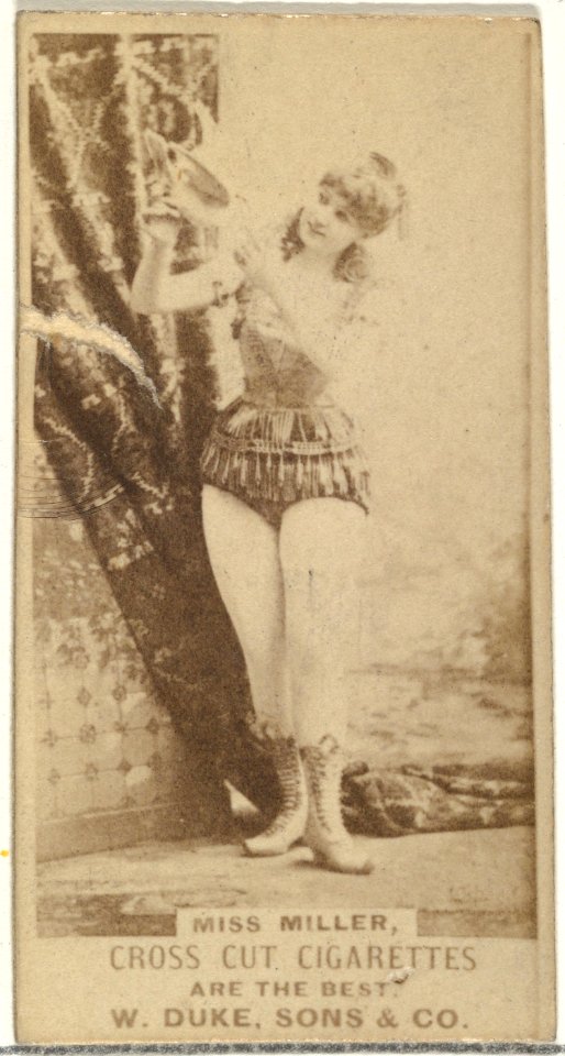 Miss Miller, from the Actors and Actresses series (N145-3) issued by Duke Sons & Co. to promote Cross Cut Cigarettes MET DP839802