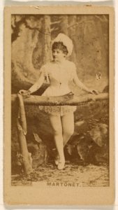 Miss Martonet, from the Actresses series (N245) issued by Kinney Brothers to promote Sweet Caporal Cigarettes MET DP859077