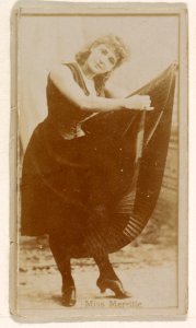 Miss Merrille, from the Actresses series (N245) issued by Kinney Brothers to promote Sweet Caporal Cigarettes MET DP859124