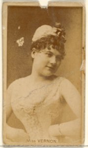 Miss Vernon, from the Actors and Actresses series (N45, Type 8) for Virginia Brights Cigarettes MET DP831644