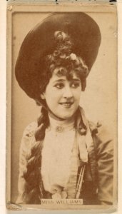 Miss Williams, from the Actresses series (N245) issued by Kinney Brothers to promote Sweet Caporal Cigarettes MET DP859870