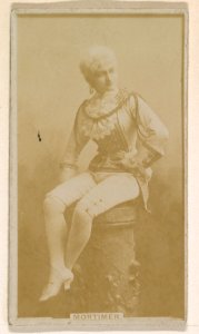 Miss Mortimer, from the Actresses series (N245) issued by Kinney Brothers to promote Sweet Caporal Cigarettes MET DP859173