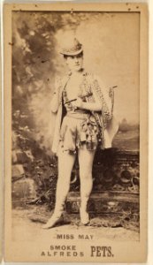 Miss May, from the Actresses series (N671), promoting Alfreds Pets Tobacco MET DPB869996