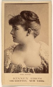 Miss Moore, from the Actresses series (N245) issued by Kinney Brothers to promote Sweet Caporal Cigarettes MET DP859971