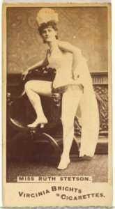 Miss Ruth Stetson, from the Actors and Actresses series (N45, Type 1) for Virginia Brights Cigarettes MET DP830024