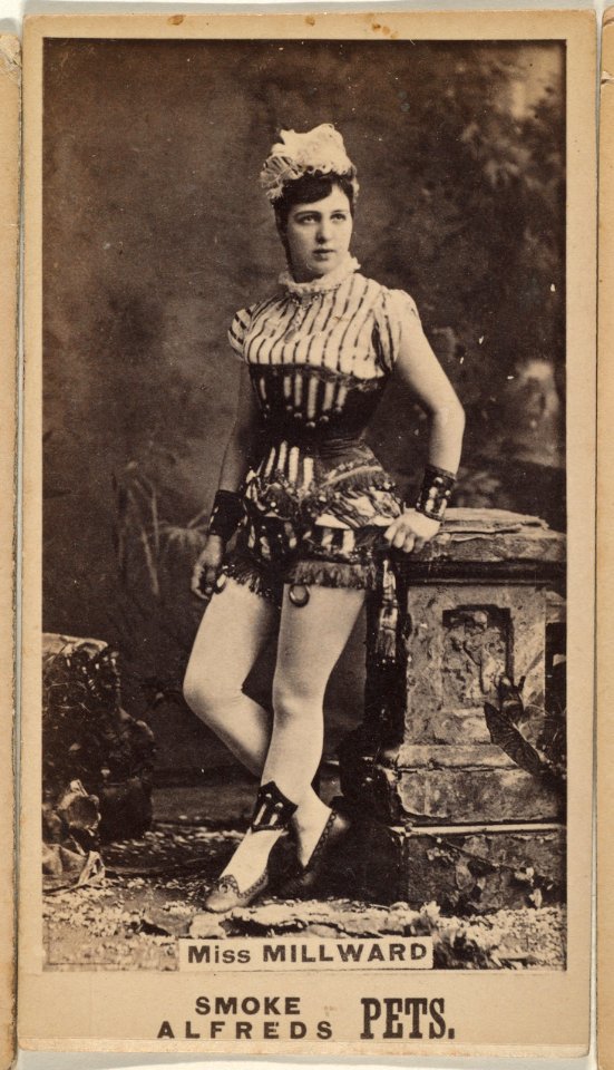 Miss Millward, from the Actresses series (N671), promoting Alfreds Pets Tobacco MET DPB869998