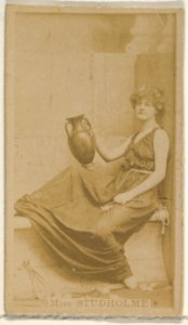 Miss Marie Studholme, from the Actors and Actresses series (N45, Type 8) for Virginia Brights Cigarettes MET DP831625