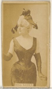 Miss Namer, from the Actors and Actresses series (N45, Type 8) for Virginia Brights Cigarettes MET DP831578