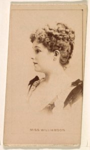 Miss Williamson, from the Actresses series (N245) issued by Kinney Brothers to promote Sweet Caporal Cigarettes MET DP859875
