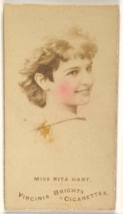 Miss Rita Hart, from the Actors and Actresses series (N45, Type 1) for Virginia Brights Cigarettes MET DP830460