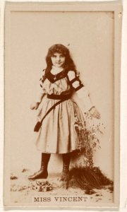 Miss Vincent, from the Actresses series (N245) issued by Kinney Brothers to promote Sweet Caporal Cigarettes MET DP859795