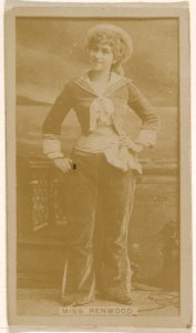 Miss Renwood, from the Actresses series (N245) issued by Kinney Brothers to promote Sweet Caporal Cigarettes MET DP859385