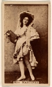 Miss Martinez, from the Actresses series (N245) issued by Kinney Brothers to promote Sweet Caporal Cigarettes MET DP859070