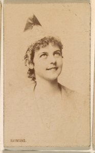 Miss Raymond, from the Actresses series (N246), Type 1, issued by Kinney Brothers to promote Sporting Extra Cigarettes MET DP860016