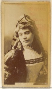 Miss Mason, from the Actors and Actresses series (N45, Type 8) for Virginia Brights Cigarettes MET DP831569