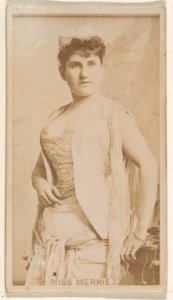 Miss Merrie, from the Actresses series (N245) issued by Kinney Brothers to promote Sweet Caporal Cigarettes MET DP859123