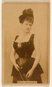 Miss Madden, from the Actresses series (N245) issued by Kinney Brothers to promote Sweet Caporal Cigarettes MET DP859035