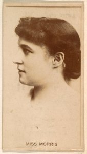 Miss Morris, from the Actresses series (N245) issued by Kinney Brothers to promote Sweet Caporal Cigarettes MET DP859169