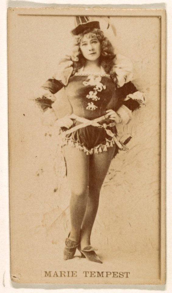 Marie Tempest, from the Actresses series (N245) issued by Kinney Brothers to promote Sweet Caporal Cigarettes MET DP859699