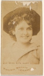 Miss Rita Hart, from the Actors and Actresses series (N45, Type 1) for Virginia Brights Cigarettes MET DP830461