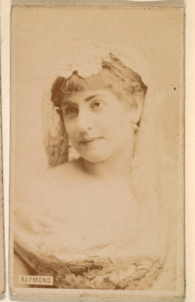 Miss Raymond, from the Actresses series (N246), Type 1, issued by Kinney Brothers to promote Sporting Extra Cigarettes MET DP860017