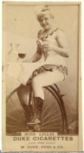 Miss Lillis, from the Actors and Actresses series (N145-7) issued by Duke Sons & Co. to promote Duke Cigarettes MET DP840450