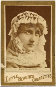 Maud Branscombe, from the Actresses and Celebrities series (N60, Type 1) promoting Little Beauties Cigarettes for Allen & Ginter brand tobacco products MET DP839434