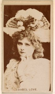Miss Mabel Love, from the Actresses series (N245) issued by Kinney Brothers to promote Sweet Caporal Cigarettes MET DP859019