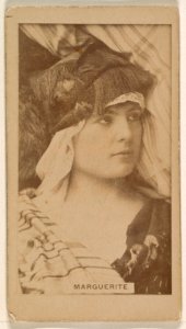 Miss Marguerite, from the Actresses series (N245) issued by Kinney Brothers to promote Sweet Caporal Cigarettes MET DP859044