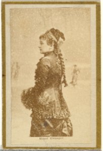 Maud Granger, from the Actresses and Celebrities series (N60, Type 2) promoting Little Beauties Cigarettes for Allen & Ginter brand tobacco products MET DP839473
