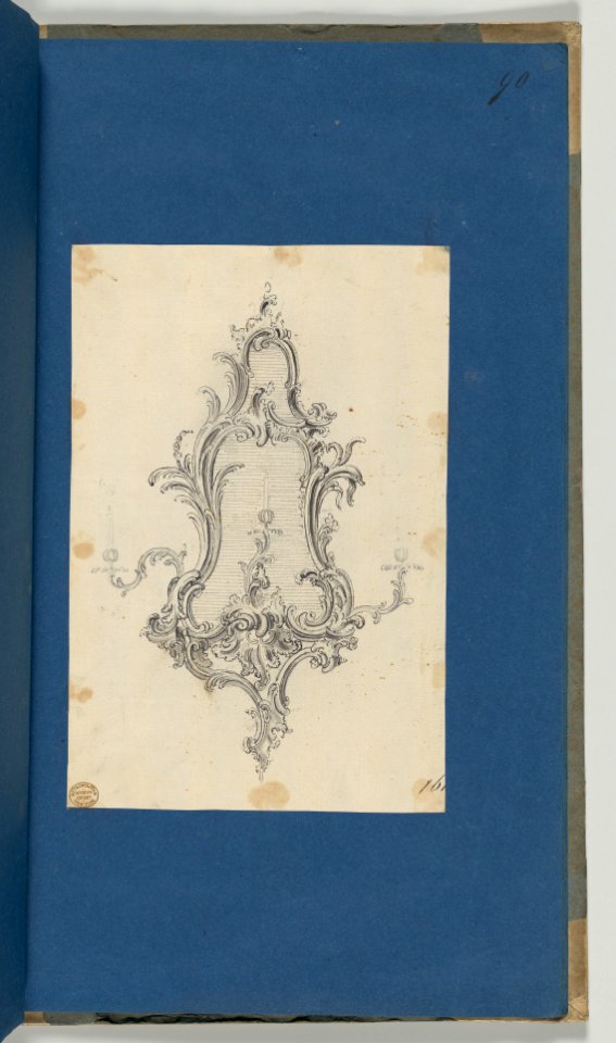 Mirror with Sconces, in Chippendale Drawings, Vol. I MET DP-14278-075