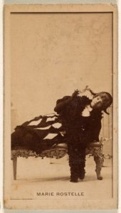 Marie Rostelle, from the Actresses series (N245) issued by Kinney Brothers to promote Sweet Caporal Cigarettes MET DP859466