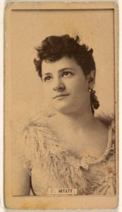 Miss Myatt, from the Actresses series (N245) issued by Kinney Brothers to promote Sweet Caporal Cigarettes MET DP859192