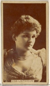 Miss Linthicum, from the Actors and Actresses series (N45, Type 8) for Virginia Brights Cigarettes MET DP831560