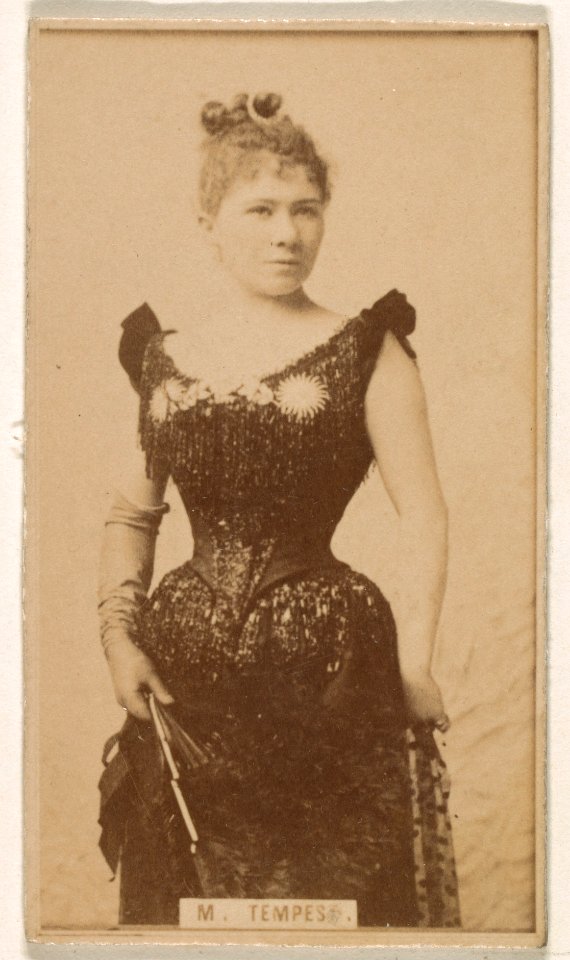 Marie Tempest, from the Actresses series (N245) issued by Kinney Brothers to promote Sweet Caporal Cigarettes MET DP859697