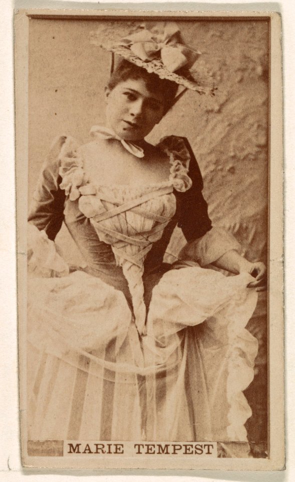 Marie Tempest, from the Actresses series (N245) issued by Kinney Brothers to promote Sweet Caporal Cigarettes MET DP859698