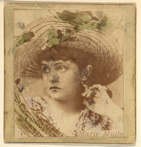 Marie Mulle, from the Actresses series (N246), Type 2, issued by Kinney Brothers to promote Sporting Extra Cigarettes MET DP860077