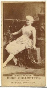 Marie Jansen, from the Actors and Actresses series (N145-7) issued by Duke Sons & Co. to promote Duke Cigarettes MET DP840437